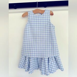 Victoria Beckham for Target Light Blue Gingham Dress XS (girls)